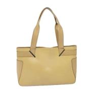 Gucci Vintage Pre-owned Laeder handvskor Beige, Dam