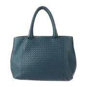 Bottega Veneta Vintage Pre-owned Laeder totevskor Blue, Dam