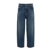 JW Anderson Rak Kort Denimbyxor Blue, Herr