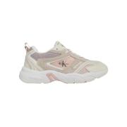 Calvin Klein Retro Tennis Su-Mesh Sneakers Beige, Dam