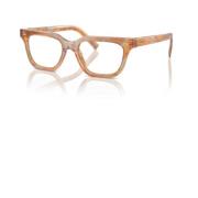 Miu Miu Snygga Glasögon för Modemedvetna Brown, Unisex