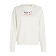 Tommy Hilfiger Boxy Essential Sweatshirt Beige, Dam