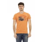 Trussardi Elegant Orange T-shirt med korta ärmar Orange, Herr