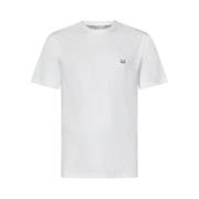 C.p. Company Bomull T-shirt med Logo Print White, Herr