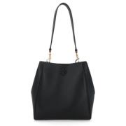 Tory Burch McGraw Bucket Bag Black, Dam