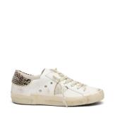 Philippe Model Vita Läder Sneakers med Python Detaljer White, Dam