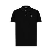 Dsquared2 Tennis Fit Polo Shirt Black, Herr