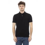 Baldinini Trendig Polo Skjorta med Fram Broderi Black, Herr