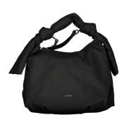 Calvin Klein Svart Polyester Handväska med Justerbar Rem Black, Dam