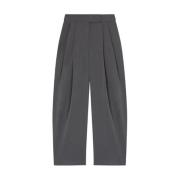 Pinko Bredbenad Casual Byxor Gray, Dam