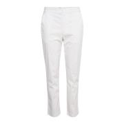 InWear Klassiska Vita Elastiska Byxor White, Dam