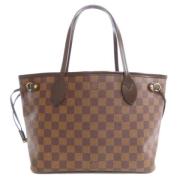 Louis Vuitton Vintage Pre-owned Tyg axelremsvskor Brown, Dam