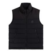 Mackage Logo Patch Quiltad Väst Black, Herr