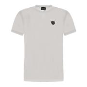 Emporio Armani EA7 Stretch Viskos T-shirt Vit Rund Hals White, Herr