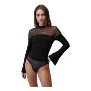 Undress Code My Muse Bodysuit Black Black, Dam