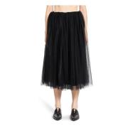 Noir Kei Ninomiya Svart Tulle Högmidjekjol Black, Dam