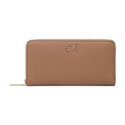 Calvin Klein Damplånbok med Re-Lock Stängning Brown, Dam