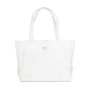 Calvin Klein Stilren Daily Shopper Väska White, Dam