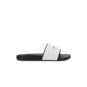 Calvin Klein Gummi Pool Slide Sandaler Kvinnor Black, Dam