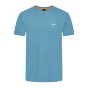 Hugo Boss Mäns Korall T-shirt Blue, Herr