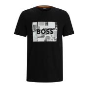 Hugo Boss Mäns Tung T-shirt Black, Herr