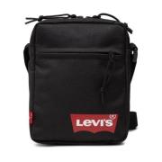 Levi's Mäns Axelväska med Micro Logo Black, Herr