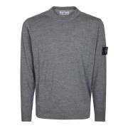 Stone Island Merinoull Hals Tröja Gray, Herr