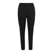 Kaffe Svart Djup Skinny Byxor Black, Dam