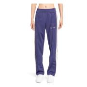 Palm Angels Logo Track Pants med Sidestripes Purple, Herr