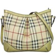 Burberry Vintage Pre-owned Canvas axelremsvskor Beige, Dam