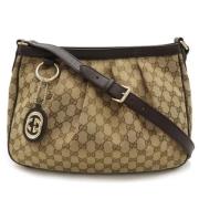 Gucci Vintage Pre-owned Canvas gucci-vskor Beige, Dam