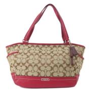 Coach Pre-owned Pre-owned Canvas handvskor Brown, Dam