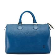 Louis Vuitton Vintage Pre-owned Laeder louis-vuitton-vskor Blue, Dam