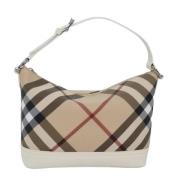 Burberry Vintage Pre-owned Canvas handvskor Beige, Dam