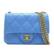 Chanel Vintage Pre-owned Laeder chanel-vskor Blue, Dam