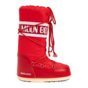 Moon Boot Snöboots Icon Nylon Red, Dam