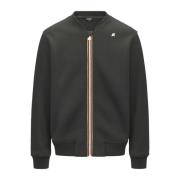 K-Way Zip Sweatshirt Green, Herr