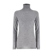 Fabiana Filippi Klassisk Turtleneck Sweater Gray, Dam