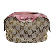 Gucci Vintage Pre-owned Canvas gucci-vskor Beige, Dam