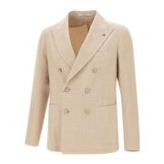 Tagliatore Herr Beige Blazer Jacka Beige, Herr