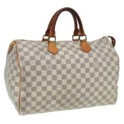 Louis Vuitton Vintage Pre-owned Canvas handvskor White, Dam