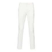 Dondup Vita Slim Fit Corduroy Byxor White, Herr