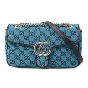 Gucci Vintage Pre-owned Canvas crossbodyvskor Blue, Dam