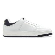 Saint Laurent Vita Sneakers med Guldtonad Signatur White, Herr