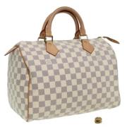 Louis Vuitton Vintage Pre-owned Canvas handvskor White, Dam