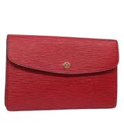 Louis Vuitton Vintage Pre-owned Laeder kuvertvskor Red, Dam