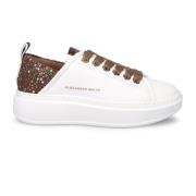 Alexander Smith Wembley Vita Lädersneakers med Strass White, Dam