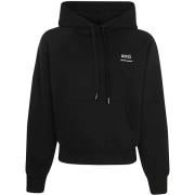 Ami Paris Svart Hoodie AM Stil Black, Herr