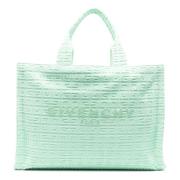 Givenchy Plage Capsule `G-Tote` Midi Shoppingväska Green, Dam