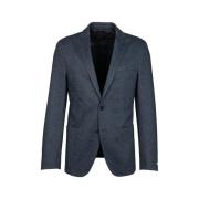 Karl Lagerfeld Brosh Detalj Stretch Blazer Blue, Herr